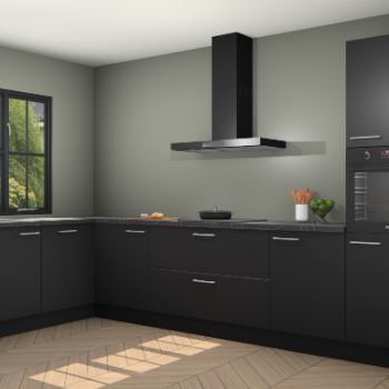 Zwarte keuken Tychy 80579