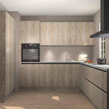 Cantaro eiken greeploze keuken Regina 78295