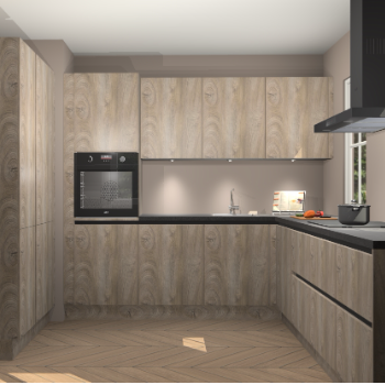 Cantaro eiken greeploze keuken Regina 78301