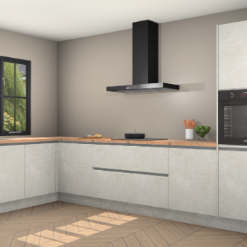 Beton opaal greeploze keuken Tychy 82259