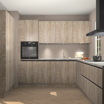 Cantaro eiken greeploze keuken Regina 78307