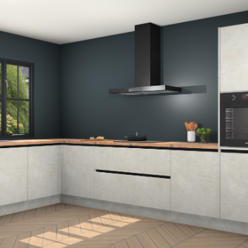 Beton opaal greeploze keuken Tychy 82262