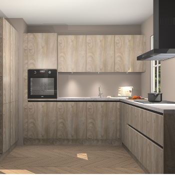 Cantaro eiken greeploze keuken Regina 78313