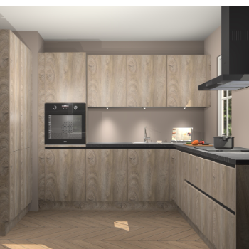 Cantaro eiken greeploze keuken Regina 78319