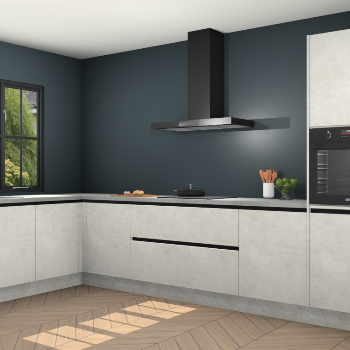 Beton opaal greeploze keuken Tychy 82289