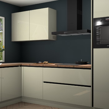 Magnolia hoogglans greeploze keuken Limonos 81392