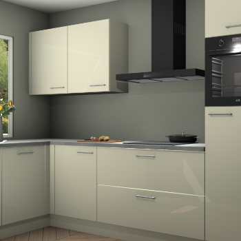 Magnolia hoogglans keuken Limonos 81399