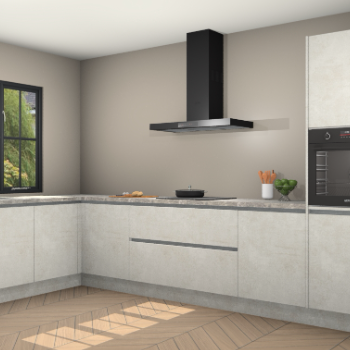 Beton opaal greeploze keuken Tychy 82311