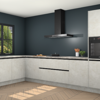 Beton opaal greeploze keuken Tychy 82314