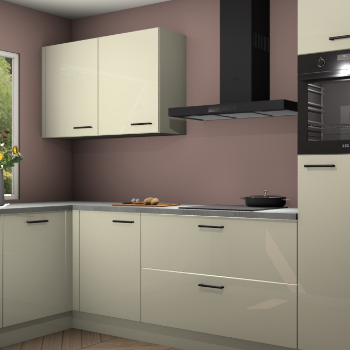 Magnolia hoogglans keuken Limonos 81403