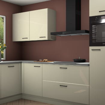 Magnolia hoogglans keuken Limonos 81404