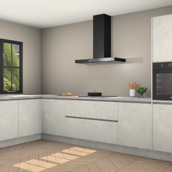 Beton opaal greeploze keuken Tychy 82334