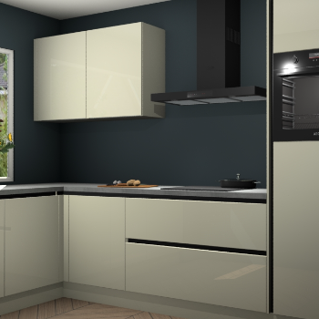 Magnolia hoogglans greeploze keuken Limonos 81405