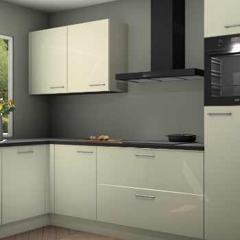 Magnolia hoogglans  keuken Limonos 81414