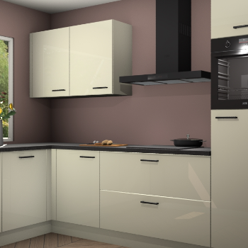 Magnolia hoogglans keuken Limonos 81418
