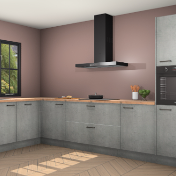 Beton parelgrijs keuken Tychy 82366