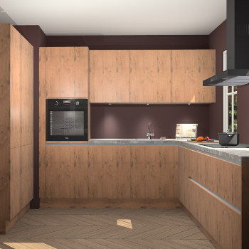 Astoria eiken greeploze keuken Regina 78106