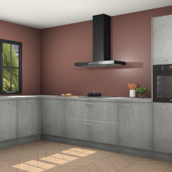 Beton parelgrijs keuken Tychy 82381