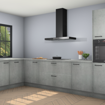 Beton parelgrijs keuken Tychy 82383