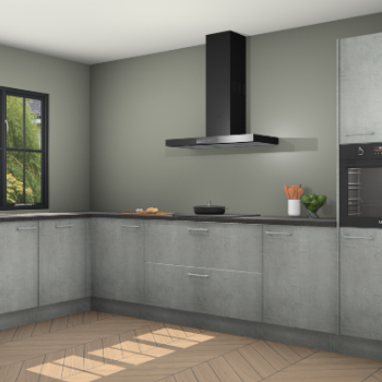 Beton parelgrijs keuken Tychy 82419