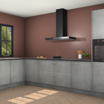 Beton parelgrijs keuken Tychy 82420