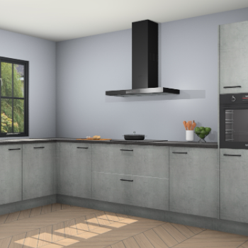 Beton parelgrijs keuken Tychy 82422