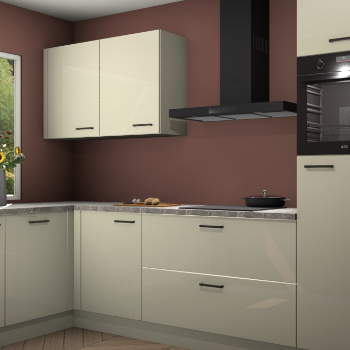 Magnolia hoogglans  keuken Limonos 81465