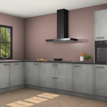 Beton parelgrijs keuken Tychy 82423