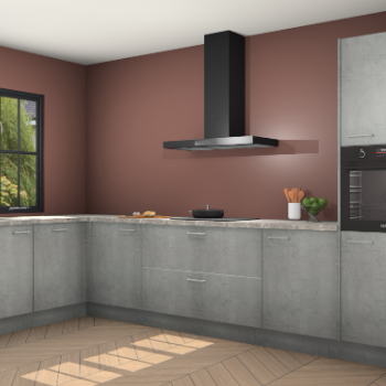 Beton parelgrijs keuken Tychy 82427