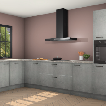 Beton parelgrijs keuken Tychy 82430