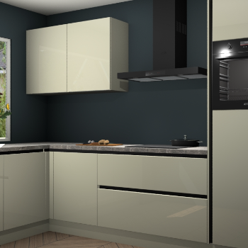 Magnolia hoogglans greeploze keuken Limonos 81466