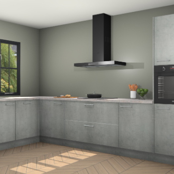 Beton parelgrijs keuken Tychy 82444