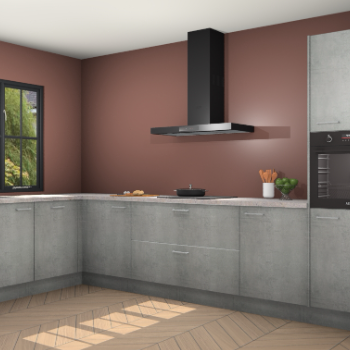 Beton parelgrijs keuken Tychy 82445