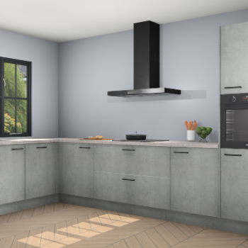 Beton parelgrijs keuken Tychy 82447