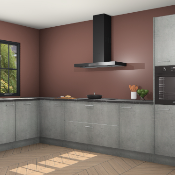 Beton parelgrijs keuken Tychy 82459