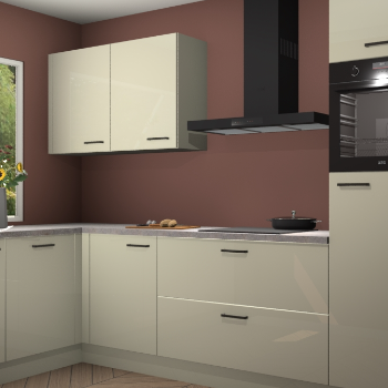 Magnolia hoogglans  keuken Limonos 81478