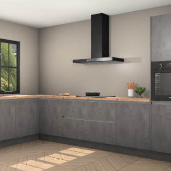 Beton antraciet greeploze keuken Tychy 82472