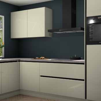 Magnolia hoogglans greeploze keuken Limonos 81479