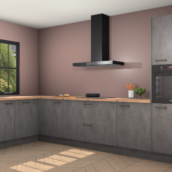 Beton antraciet keuken Tychy 82474