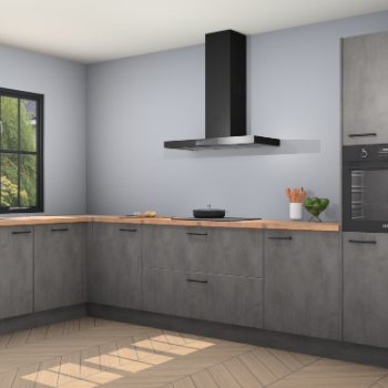 Beton antraciet keuken Tychy 82473