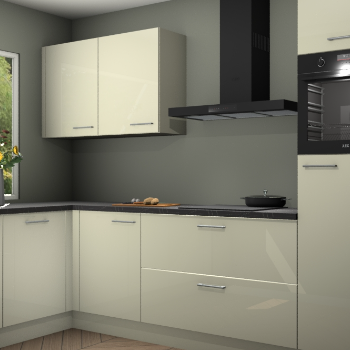 Magnolia hoogglans  keuken Limonos 81492