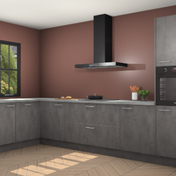 Beton antraciet keuken Tychy 82538