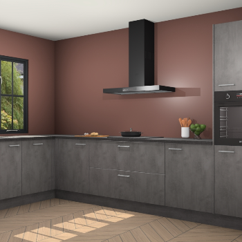 Beton antraciet keuken Tychy 82546