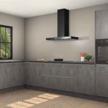 Beton antraciet greeploze keuken Tychy 82547