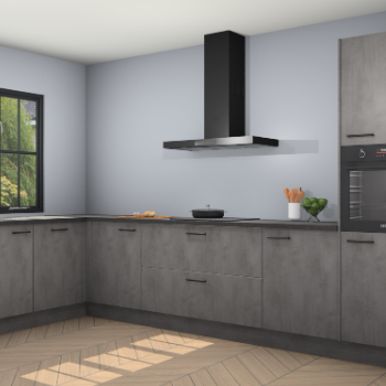 Beton antraciet keuken Tychy 82548