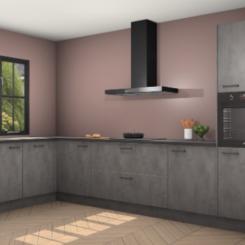 Beton antraciet keuken Tychy 82549