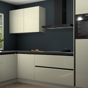 Magnolia hoogglans greeploze keuken Limonos 81497