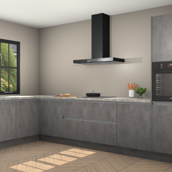 Beton antraciet greeploze keuken Tychy 82553