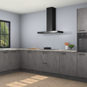 Beton antraciet keuken Tychy 82554