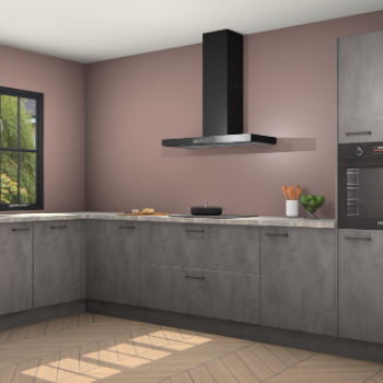 Beton antraciet keuken Tychy 82555